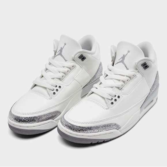 Jordan Shoes - NWT WMNS Jordan 3 “sail & Metalic silver”